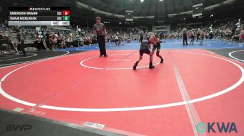 55 lbs Consi Of 8 #2 - Emerson Braun, Owasso Takedown Club vs Onan McElrath, Owasso Takedown Club