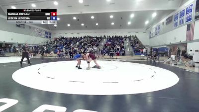 145 lbs Champ. Round 1 - Jeslyn Ledezma, Westcliff University vs Manaia Tofilau, Mt. San Antonio College
