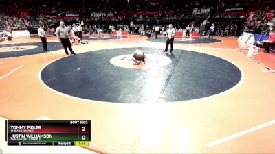 3A 113 lbs Cons. Round 2 - Tommy Fidler, Chicago (Marist) vs Justin Williamson, Chicago (Mt. Carmel)