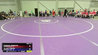 138 lbs Placement Matches (8 Team) - Thomas Verrette, Oklahoma Blue vs Elijah Cortez, California Blue