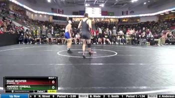 160 lbs Quarterfinal - Andrew Kimball, 1-Don Bosco vs Isaac Richter, 8-Hinton