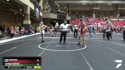 130 lbs Semifinal - Leo Weston, Ridge vs Tayber Driggs, Manhattan Wrestling Club