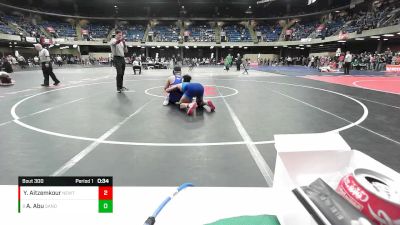 150 lbs Champ. Round 2 - Ahmad Abu, Sandburg vs Yassin Aitzemkour, New Trier