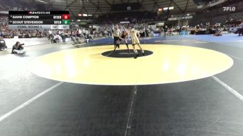 Boys 1A 138 lbs Cons. Round 4 - Gavin Compton, Mount Baker vs Scout Stevenson, Royal
