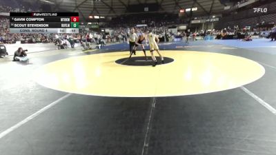Boys 1A 138 lbs Cons. Round 4 - Gavin Compton, Mount Baker vs Scout Stevenson, Royal