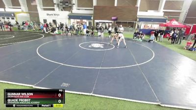 110 lbs Cons. Round 4 - Quade Probst, Sanderson Wrestling Academy vs Gunnar Wilson, Salem Elite Mat Club