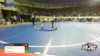 119 lbs Consi Of 8 #2 - Tyson Crowsey, Ranger 47 Wrestling Club vs Llyon Truong, Shelton Wrestling Academy