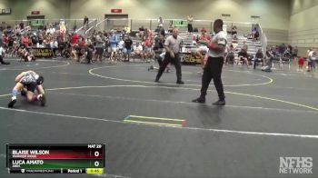 92 lbs Semifinal - Luca Amato, Ares vs Blaise Wilson, Warrior Ridge