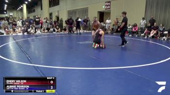 130 lbs Placement (4 Team) - Emery Wilson, TN AAU- Havok vs Aubrie Pehrson, Ain`t My First Rodeo