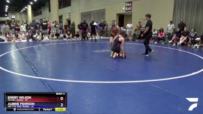 130 lbs Placement (4 Team) - Emery Wilson, TN AAU- Havok vs Aubrie Pehrson, Ain`t My First Rodeo