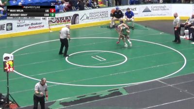 96 lbs Round Of 32 - Max Milia, Liberty vs Jeremy Gray, Connellsville