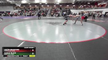 133 lbs Champ. Round 1 - Justin Bradford, Cumberland (Tenn.) vs Dariuz Black, Briar Cliff (Iowa)