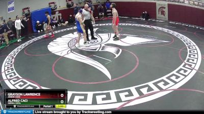 120 lbs Cons. Round 4 - Grayson Lawrence, Arbor View vs Alfred Caci, Sierra Vista