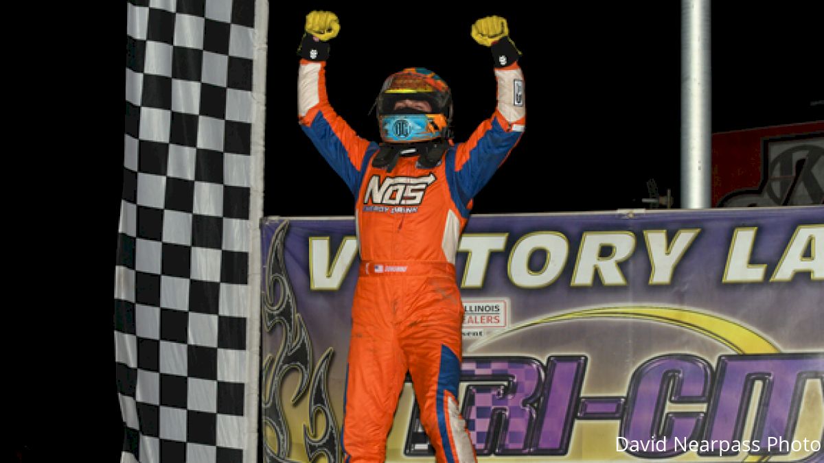 Courtney Chalks Up History in Tri-City Midget Win