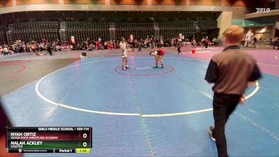 105-114 lbs Round 2 - Nyah Ortiz, Silver State Wrestling Academy vs Nalah Ackley, Chester