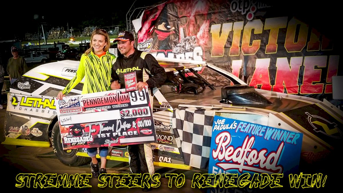 Stremme Steers to Bedford Renegades of Dirt Win