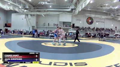 144 lbs Quarterfinal - Conner Haney, Elevate Wrestling Academy vs Gavin Shropshire, Ohio