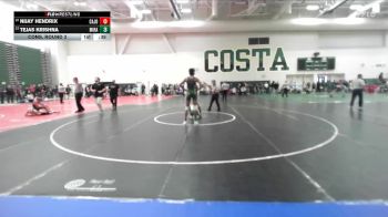 132 lbs Cons. Round 3 - Tejas Krishna, Mira Costa vs Nijay Hendrix, Cajon