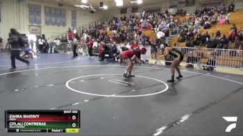 170 lbs Semifinal - Citlali Contreras, Palm Desert vs Zahra Shatavy, Indio