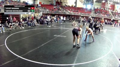 95 lbs Cons. Round 3 - Brycen Bockelman, Waverly Wrestling Club vs Wyatt Massing, 2TG