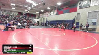 126 lbs Champ. Round 2 - Ezekiel Sanchez, Grossmont vs Thomas Storer, Poway