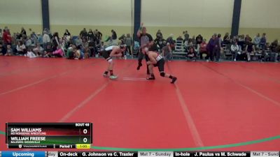 120 lbs Cons. Round 2 - Sam Williams, No Nonsense Wrestling vs William Freese, Baldwin-Woodville