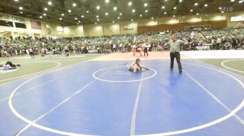 87 lbs 5th Place - Carter Kruse, Nestucca Valley WC vs Elison Hoak, Lassen Wrestling Association