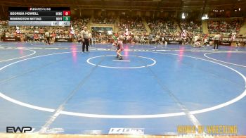 50 lbs Round Of 16 - Georgia Howell, Henryetta Knights Wrestling Club vs Remington Mittag, Moyer Elite