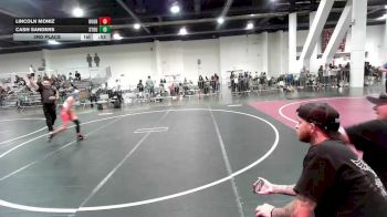 89 lbs 3rd Place - Lincoln Moniz, Hughson WC vs Cash Sanders, Stout Wr Ac