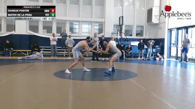 174 lbs Consi Of 8 #1 - Charlie Foster, Onondaga Community College vs Mateo De La Pena, Pittsburgh
