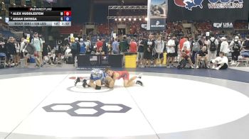 106 lbs 5th Place Match - Alex Huddleston, Indiana vs Aidan Ortega, Illinois