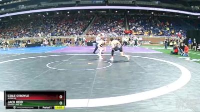 D3-190 lbs Quarterfinal - Cole O`Boyle, Alma HS vs Jack Reid, Grass Lake HS