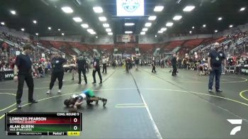 49 lbs Cons. Round 5 - Lorenzo Pearson, Silverback Academy vs Alan Queen, Yale Jr Bulldogs