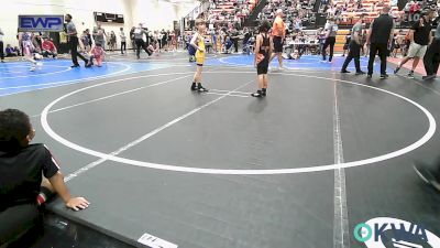 58 lbs Quarterfinal - Miko Flynn, Sallisaw Takedown Club vs Nolan Thomas, Vian Wrestling Club