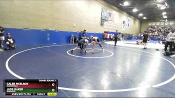 132 lbs Champ. Round 3 - Jude Baker, Redwood vs Caleb Mcelroy, Bakersfield