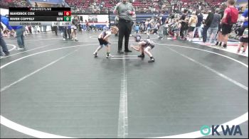55 lbs Semifinal - Maverick Cox, Unattached vs River Coffelt, Bridge Creek Youth Wrestling