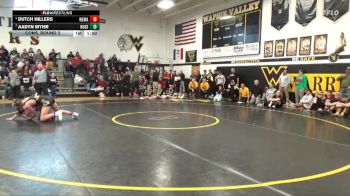 150 lbs Cons. Round 3 - Aadyn Myhr, Hudson vs Dutch Hillers, West Marshall