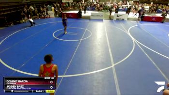 77 lbs Quarterfinal - Dominic Garcia, California vs Jayden Baez, Ceres Pups Wrestling Club