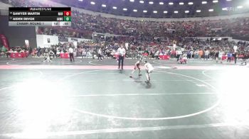 72 lbs Champ. Round 1 - Aiden DeVoe, Alber Athletics Wrestling Club vs Sawyer Martin, Marshfield