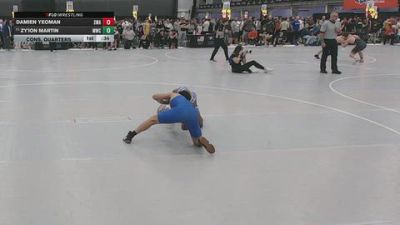 113 lbs Cons. Quarters - Zy'ion Martin, Maize Wrestling Club vs Damien Yeoman, Sebolt Wrestling Academy