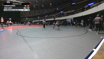 102-108 lbs Round 2 - London Harris, Chesapeake vs Zoey Afify, Raider Nation Wrestling Club