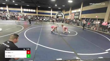 144 lbs Quarterfinal - Reggie Raiz, The Empire vs Damen Miller, Thorobred WC