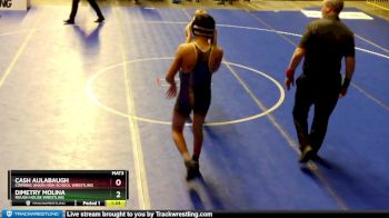 132 lbs Champ. Round 2 - Cash Aulabaugh, Corning Union High School Wrestling vs Dimetry Molina, Rough House Wrestling