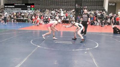 97 lbs Rr Rnd 3 - Bo Kahmar, Hammers- ESC vs Kyndall Kloepping, Cunliffes Corner Tan - ESC