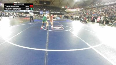 Boys 4A 165 lbs Cons. Round 2 - Marcus Gonzales, Auburn vs Gage Blakeslee, Newport (Bellevue)