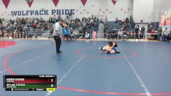 113 lbs Cons. Round 3 - Aiden Dodge, Shelton vs Rylan Calica, Rochester