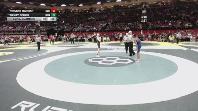 113 lbs Cons. Quarters - Vincent Martiah, Hartley vs Henry Geiger, Granville