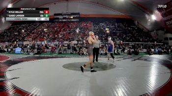 6A 157 lbs Cons. Semi - Kyle Miller, Post Falls vs Gabe Larsen, Coeur D Alene
