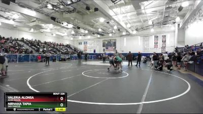 170 lbs Champ. Round 1 - Valeria Alonsa, Aliso Niguel vs Nirvana Tapia, San Marcos