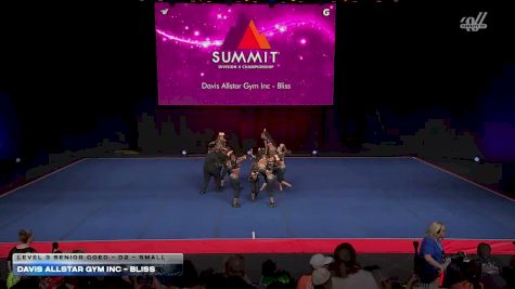 Davis Allstar Gym Inc - Bliss [2026 L3 Senior Coed - D2 - Small] 2026 The D2 Summit